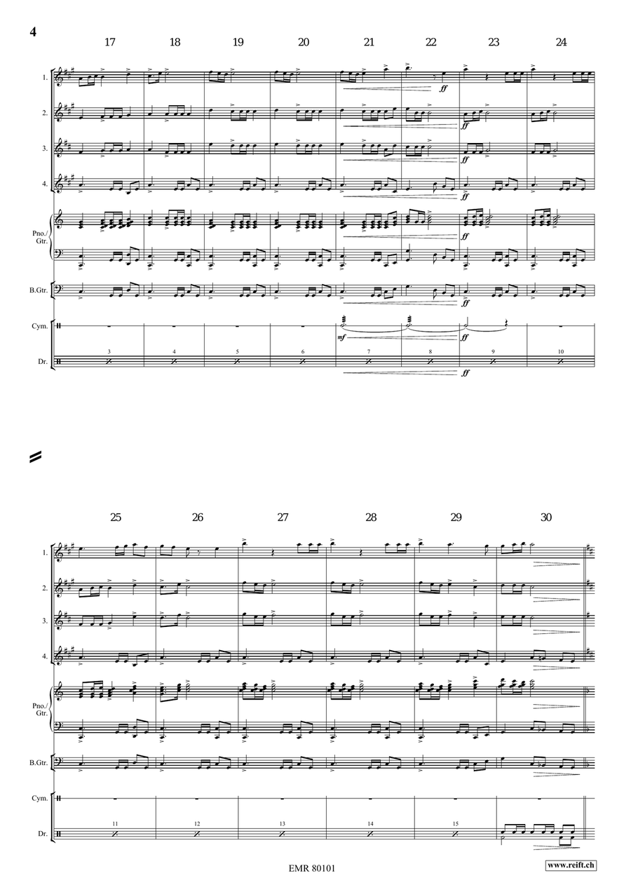 Cinderella Cinderella Saxophone Quartet scores gallery preview page 5