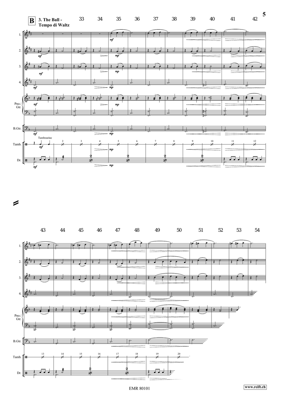 Cinderella Cinderella Saxophone Quartet scores gallery preview page 6