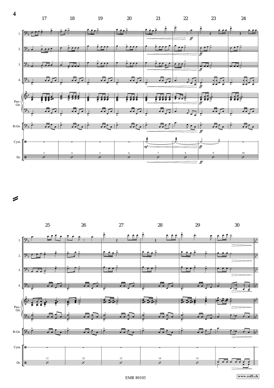 Cinderella Cinderella Trombone Quartet scores gallery preview page 5