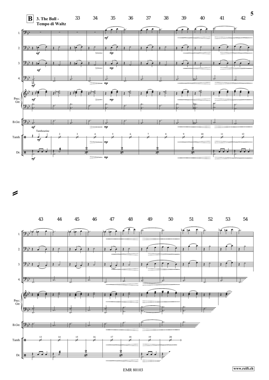 Cinderella Cinderella Trombone Quartet scores gallery preview page 6