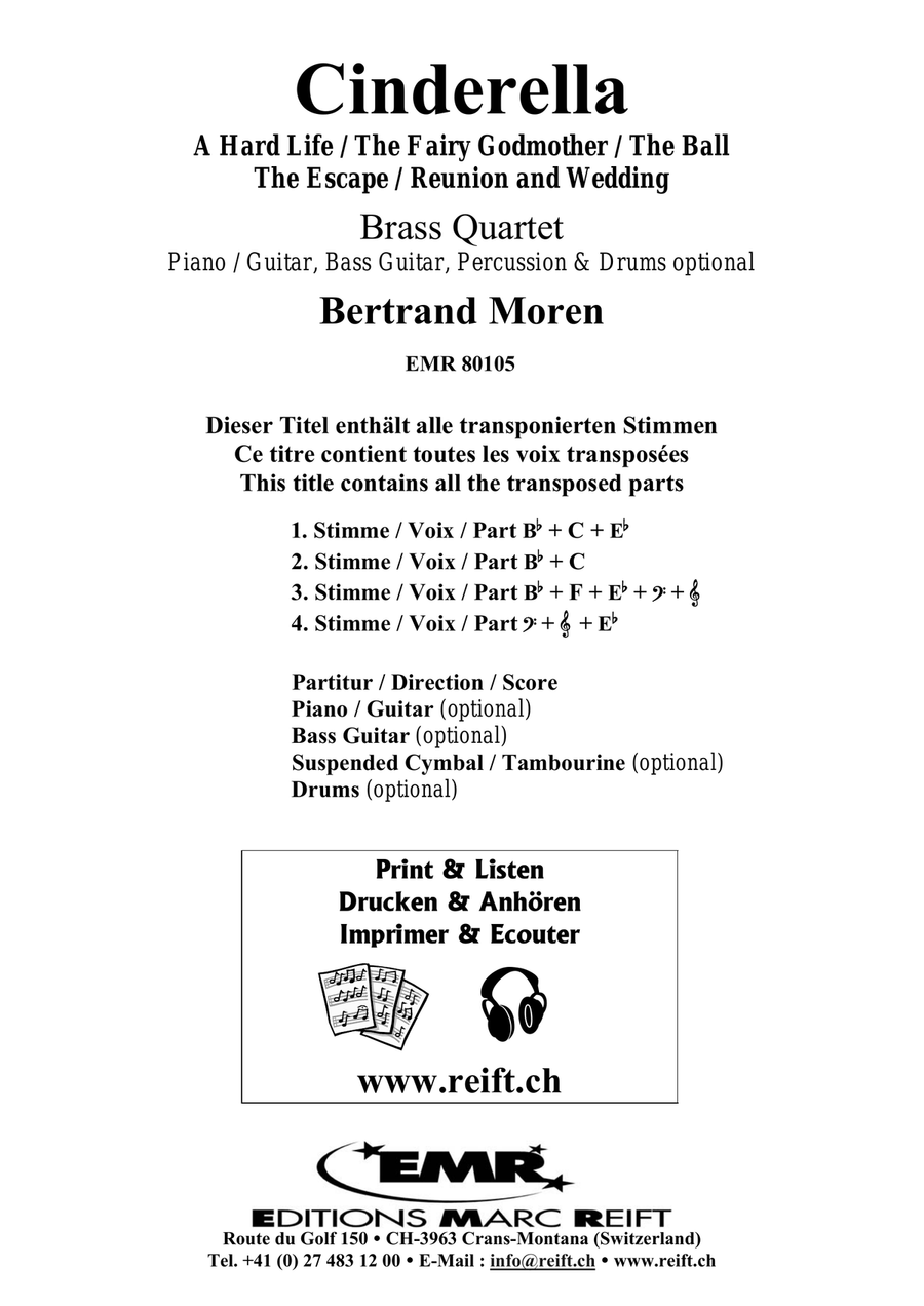 Cinderella Cinderella Brass Quartet scores gallery preview page 2