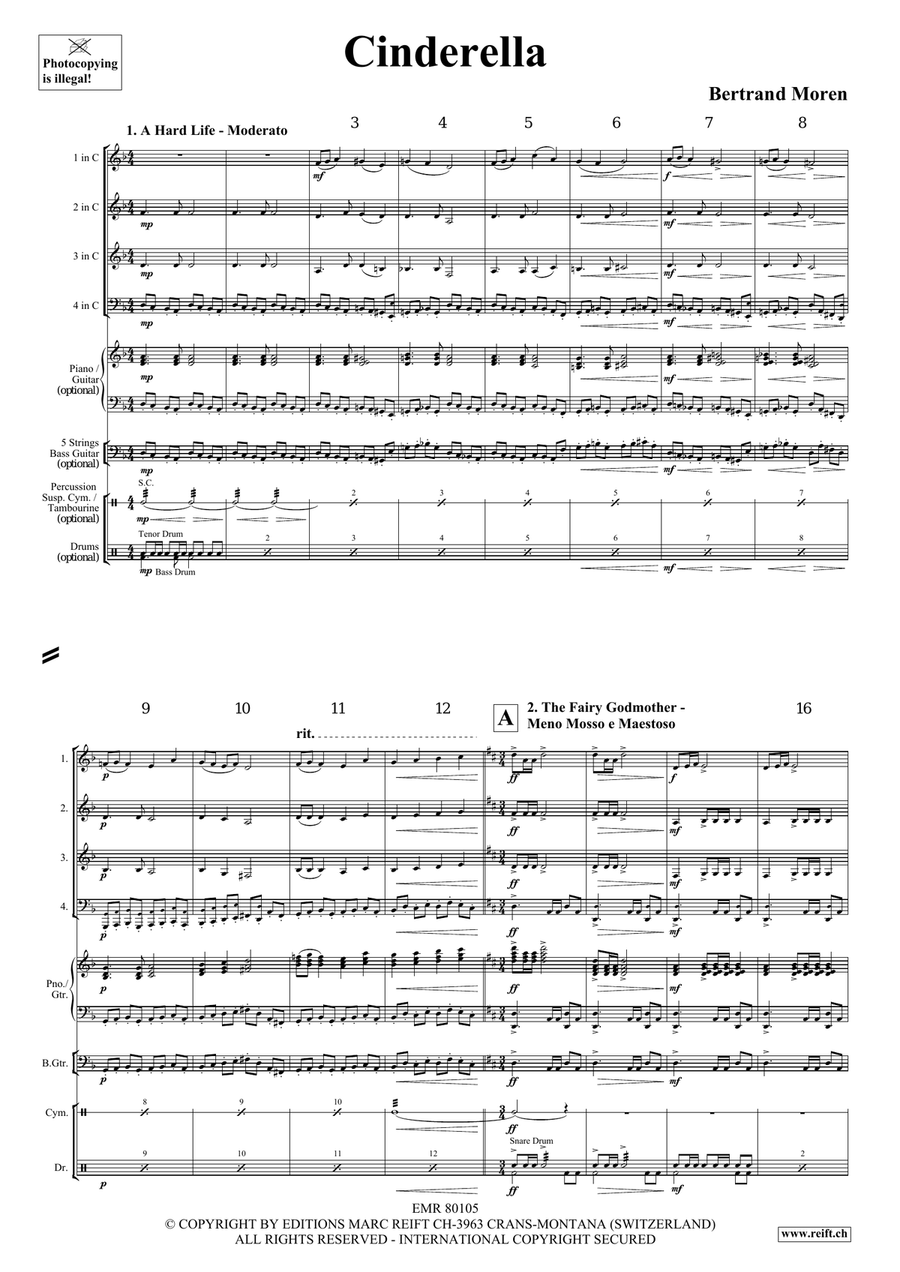 Cinderella Cinderella Brass Quartet scores gallery preview page 4
