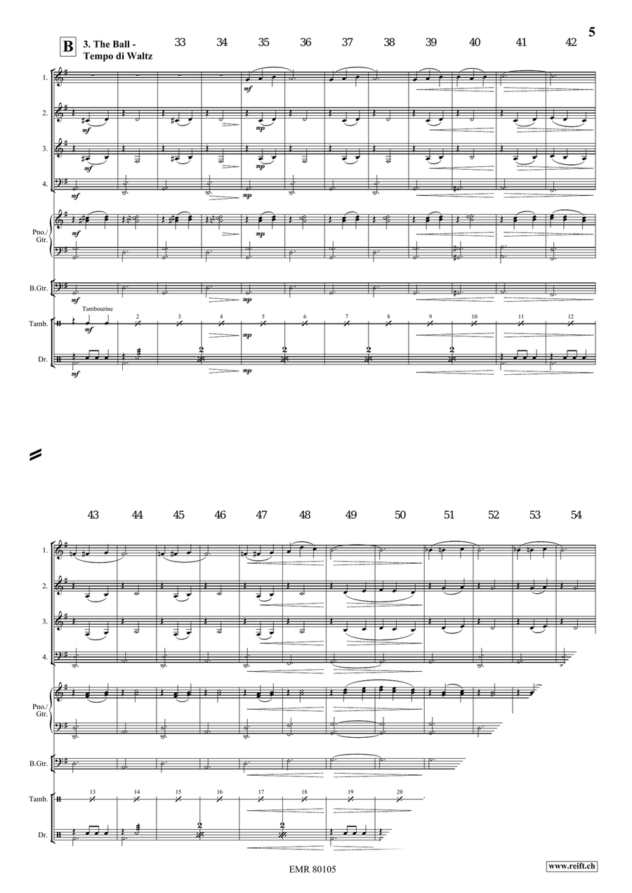 Cinderella Cinderella Brass Quartet scores gallery preview page 6