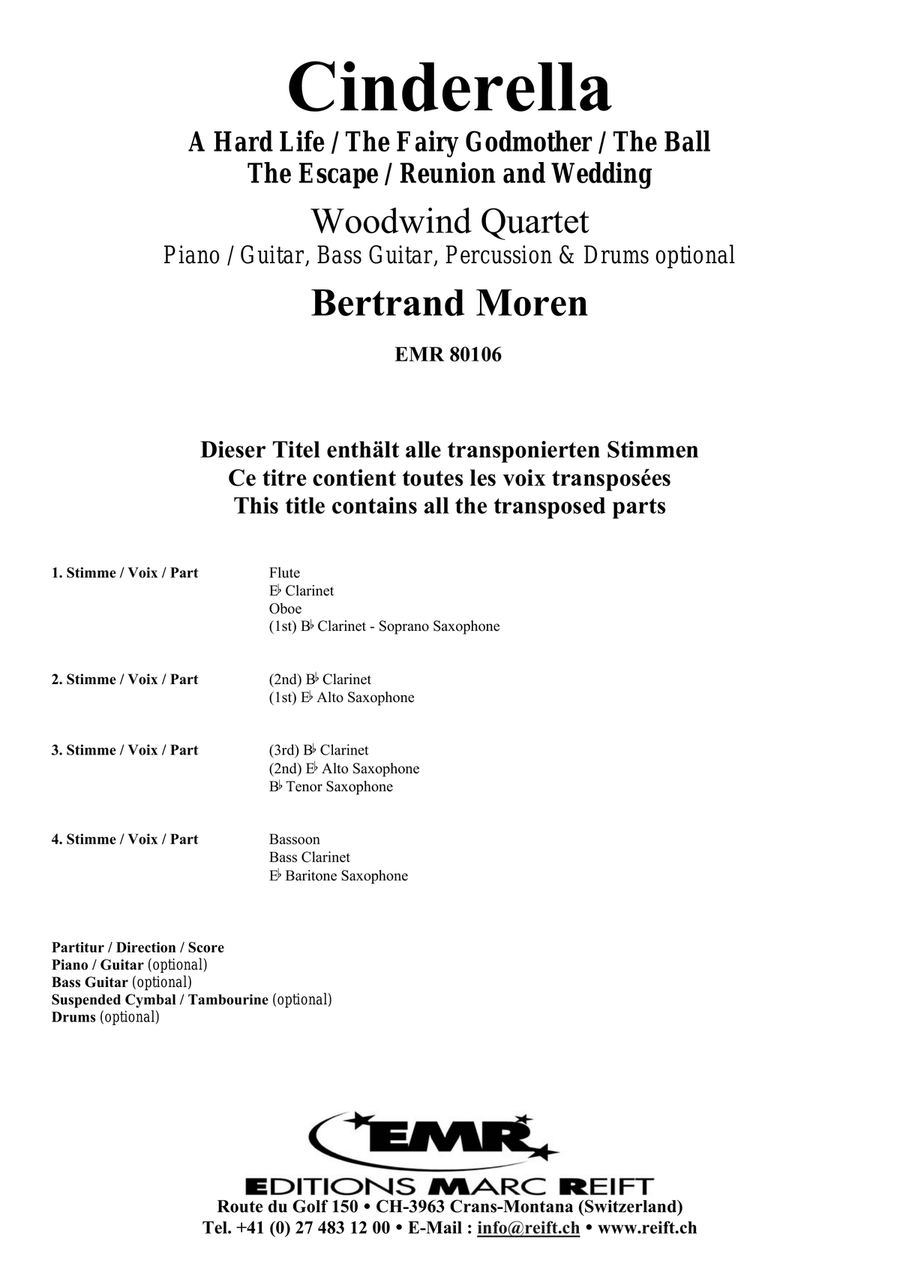 Cinderella Cinderella Woodwind Quartet scores gallery preview page 2