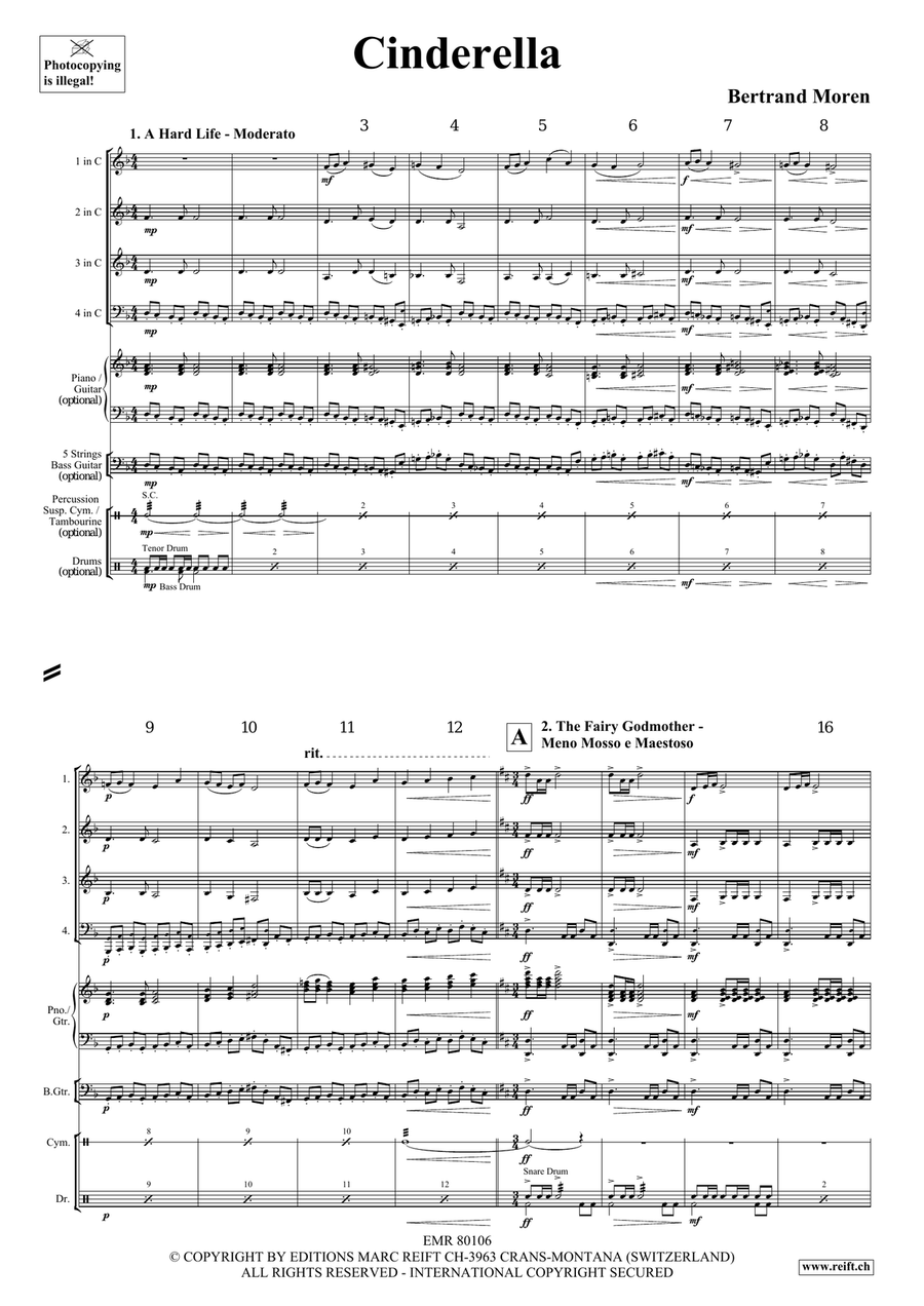 Cinderella Cinderella Woodwind Quartet scores gallery preview page 4