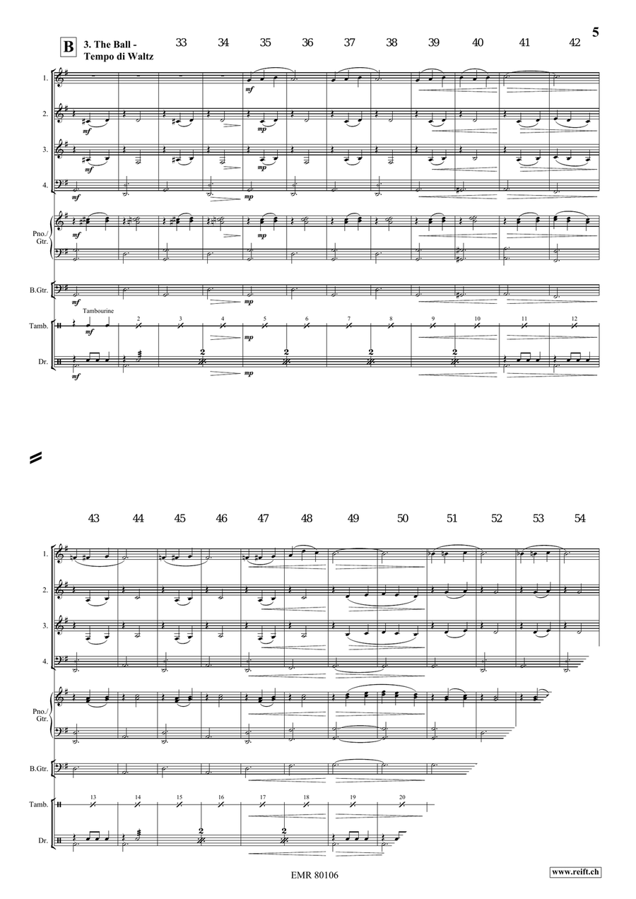 Cinderella Cinderella Woodwind Quartet scores gallery preview page 6