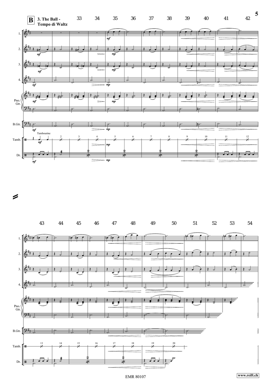 Cinderella Cinderella Flute Quartet scores gallery preview page 6