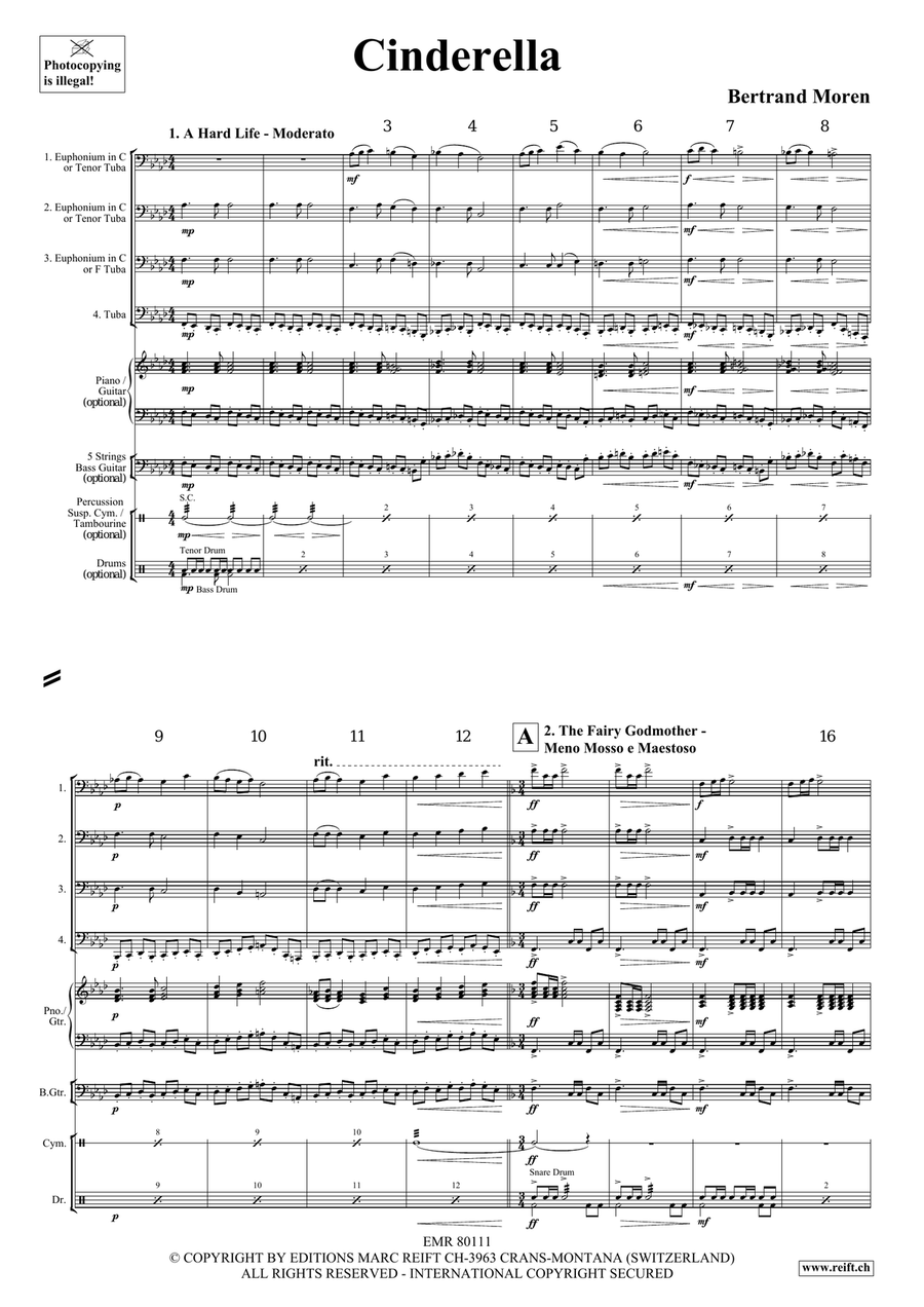 Cinderella Cinderella Tuba Quartet scores gallery preview page 4
