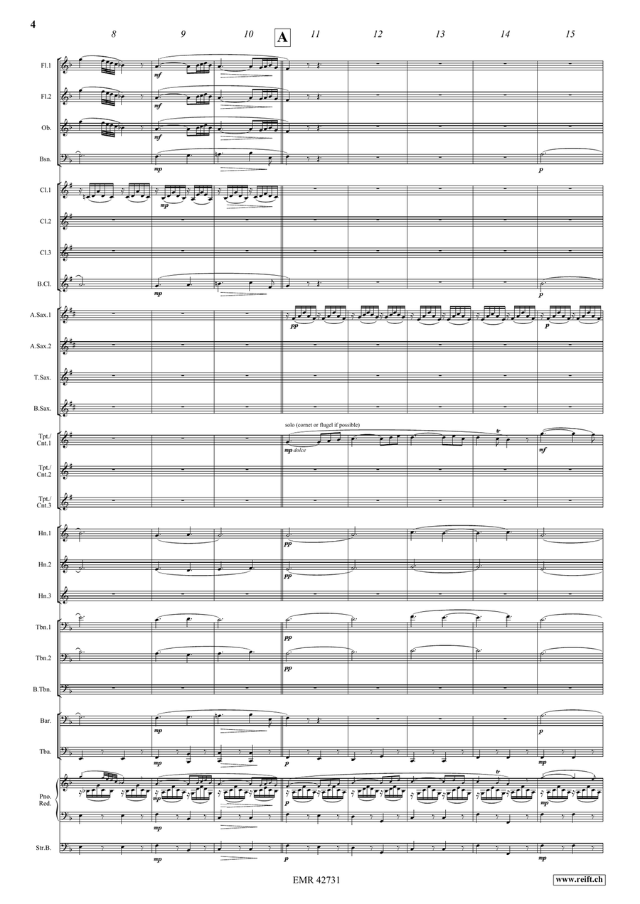 Laudate Dominum by Wolfgang Amadeus Mozart Concert Band - Sheet Music page 4
