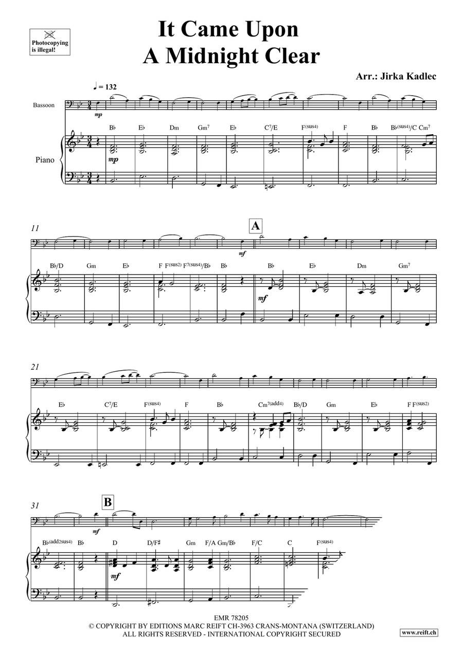 It Came Upon A Midnight Clear Bassoon Solo scores gallery preview page 3