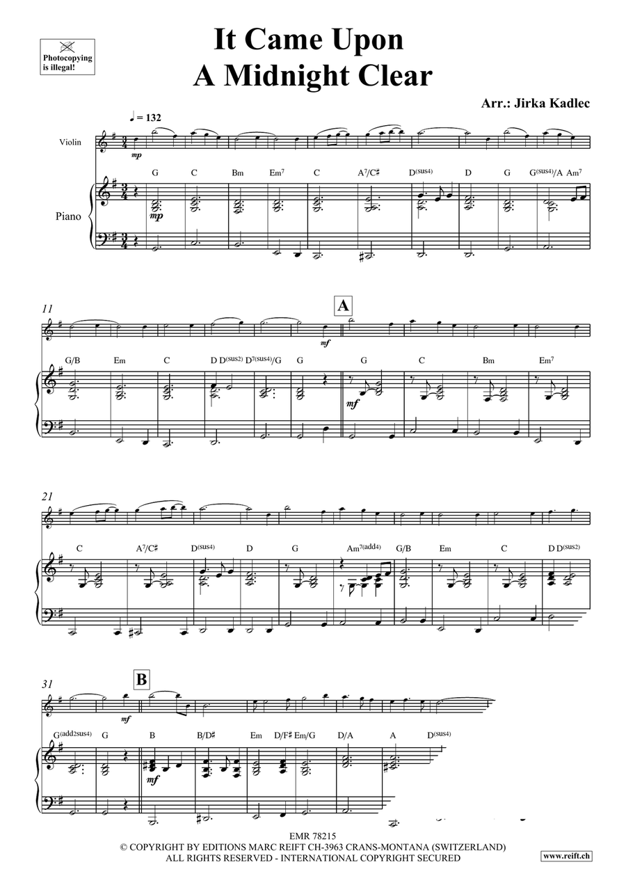 It Came Upon A Midnight Clear Violin Solo scores gallery preview page 3