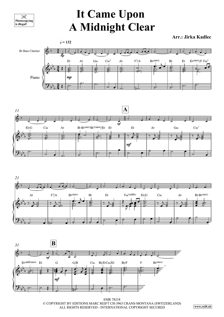 It Came Upon A Midnight Clear Bass Clarinet scores gallery preview page 3