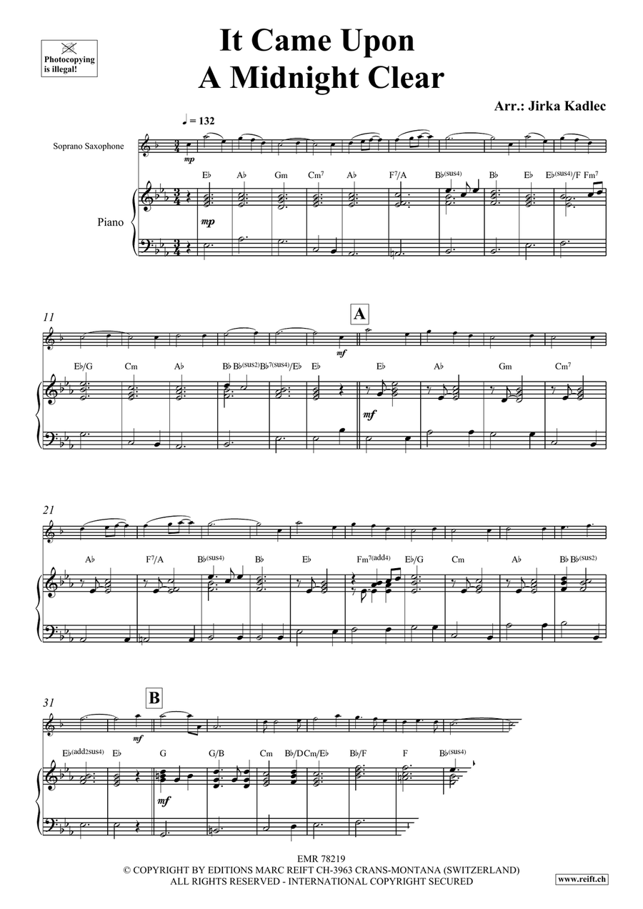 It Came Upon A Midnight Clear Soprano Saxophone scores gallery preview page 3