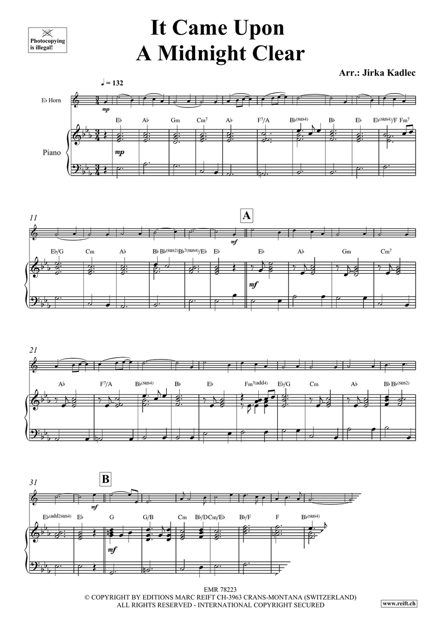 It Came Upon A Midnight Clear Horn scores gallery preview page 3