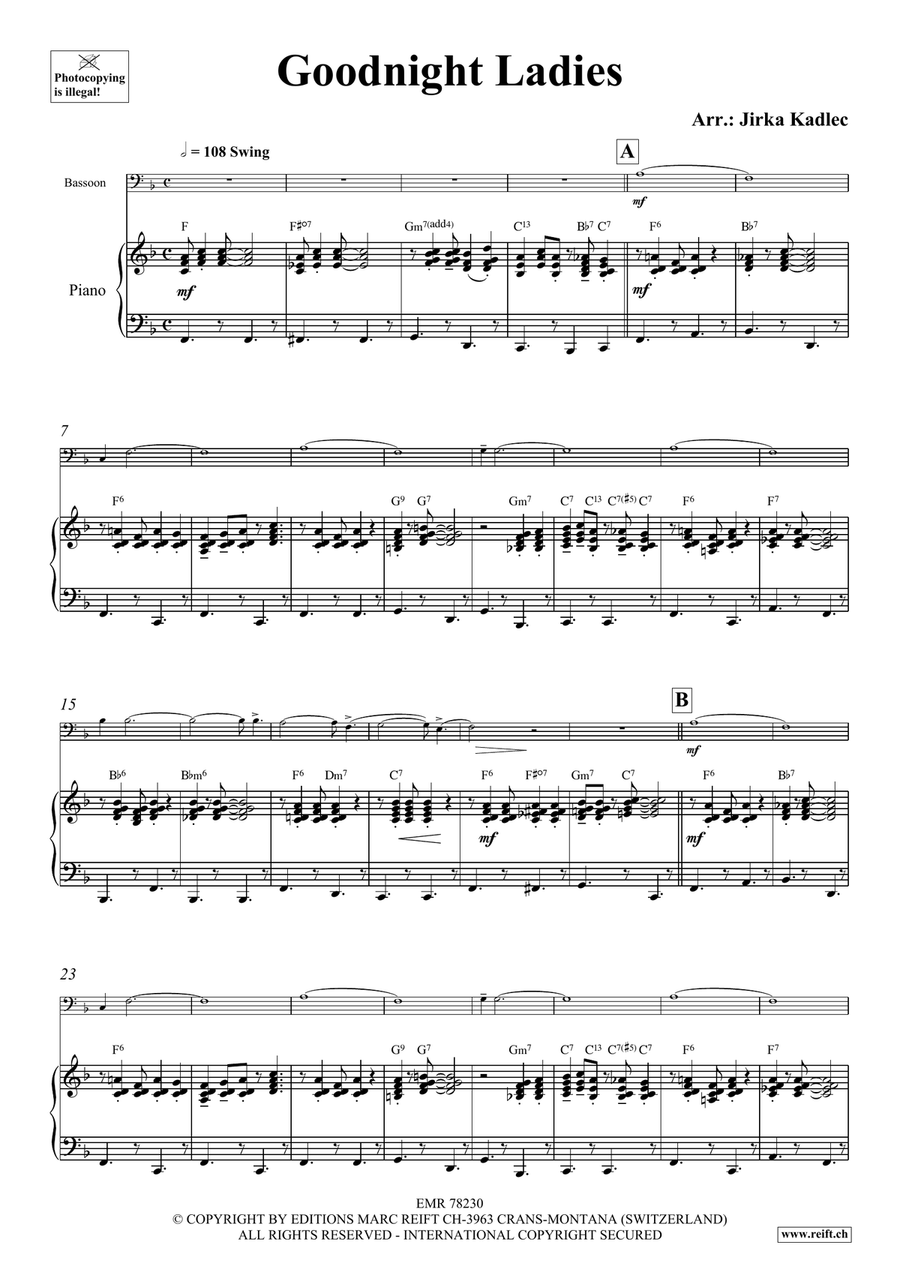 Goodnight Ladies Goodnight Ladies Bassoon Solo scores gallery preview page 4