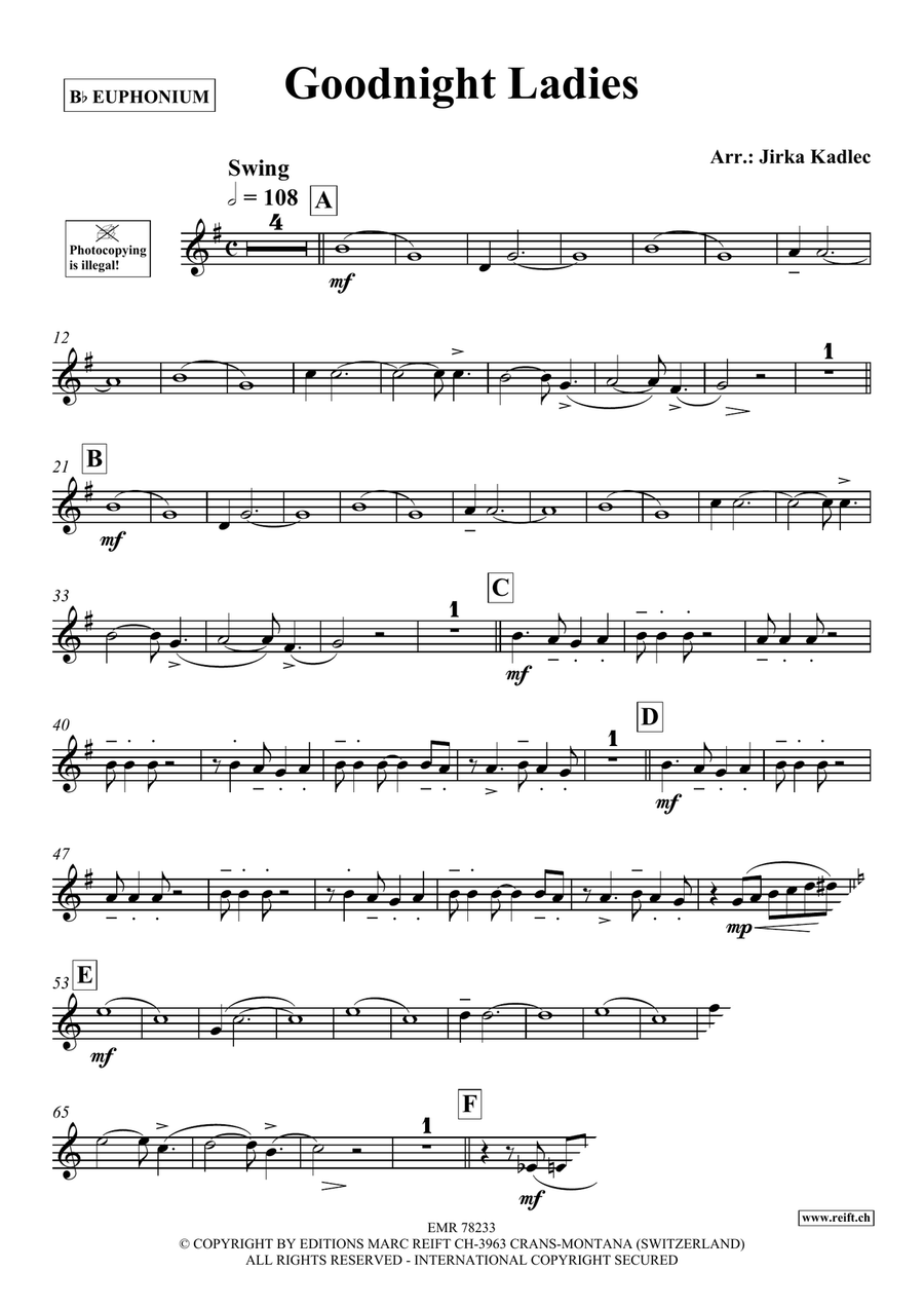 Goodnight Ladies Goodnight Ladies Euphonium scores gallery preview page 3