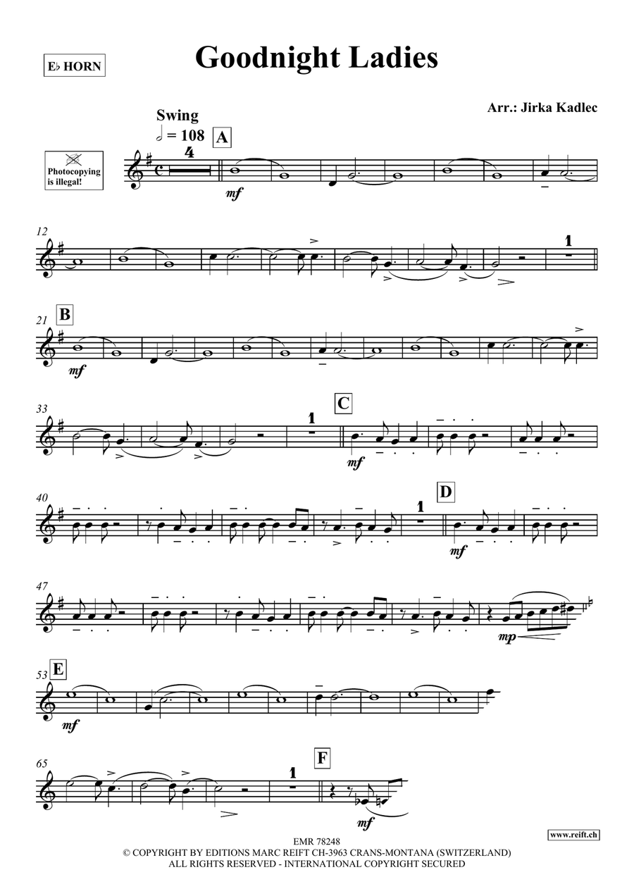 Goodnight Ladies Goodnight Ladies Horn scores gallery preview page 3