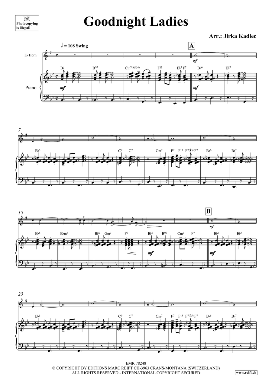 Goodnight Ladies Goodnight Ladies Horn scores gallery preview page 4
