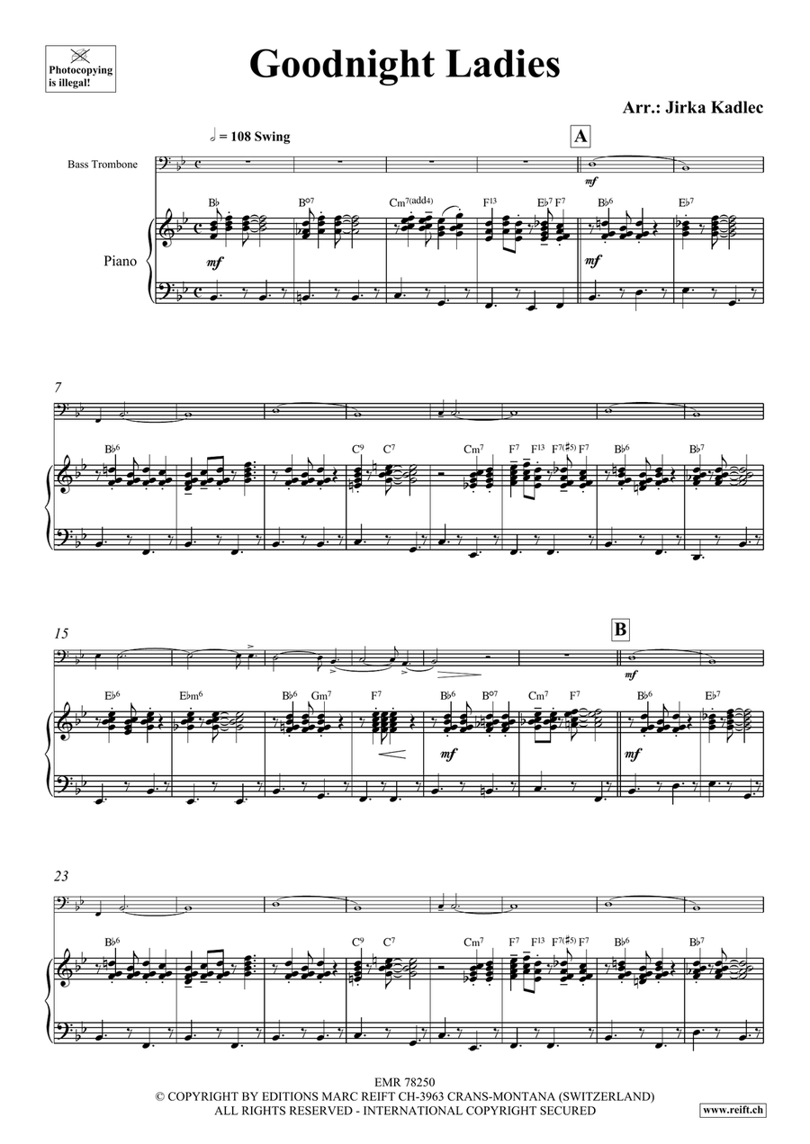 Goodnight Ladies Goodnight Ladies Bass Trombone scores gallery preview page 4