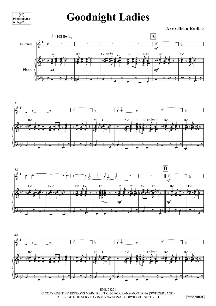Goodnight Ladies Goodnight Ladies Cornet scores gallery preview page 4