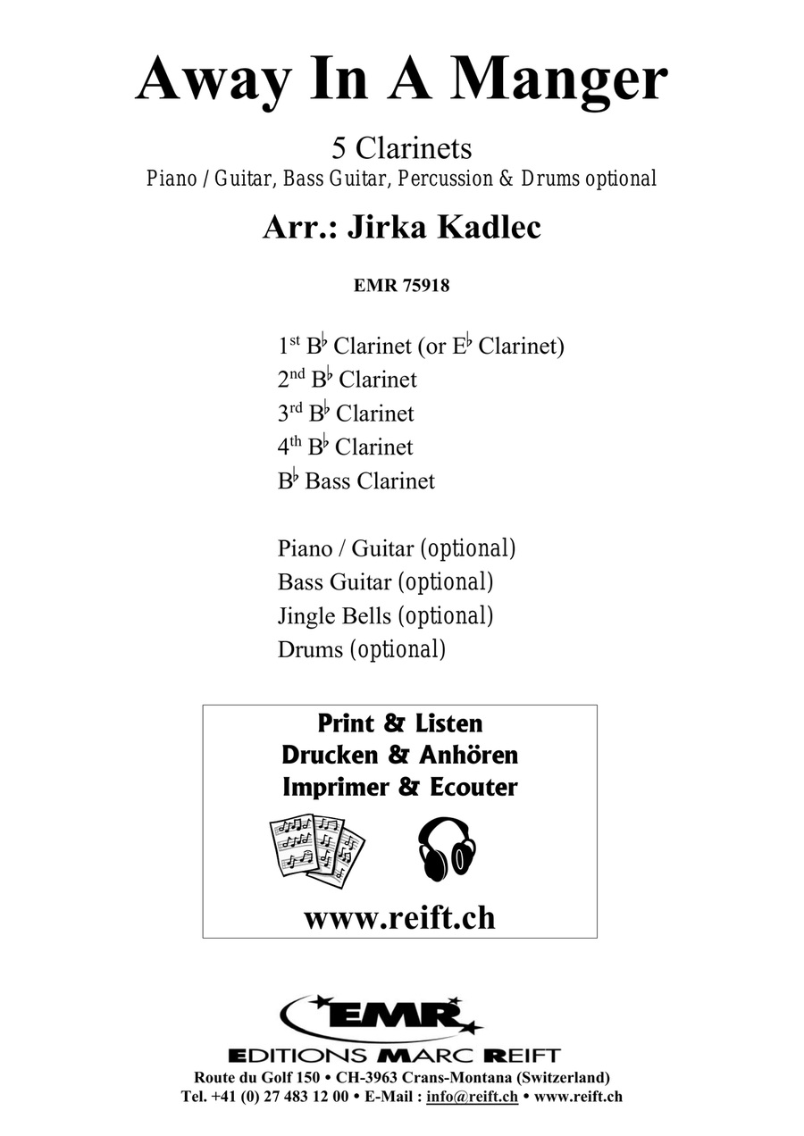 Away In A Manger Away In A Manger Clarinet Quintet scores gallery preview page 2