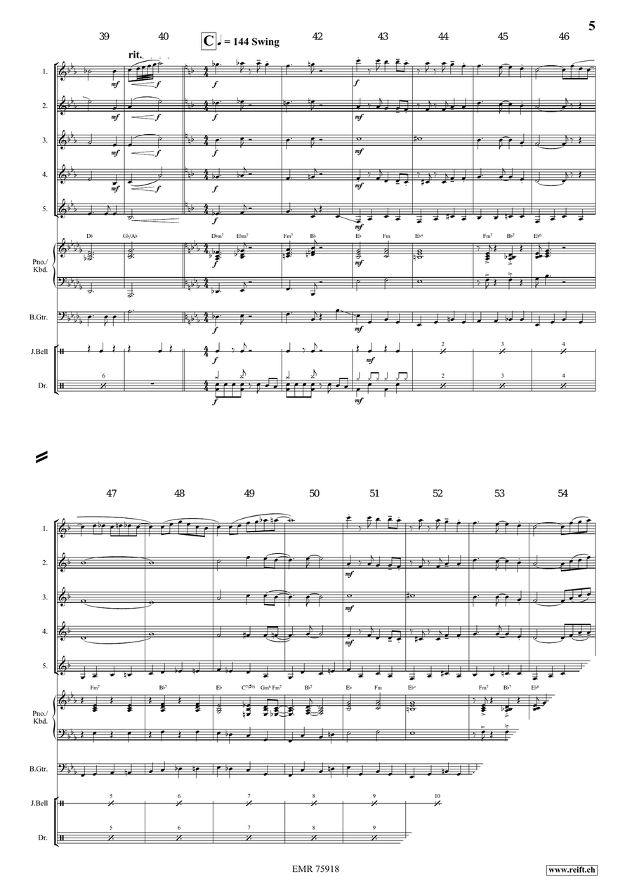 Away In A Manger Away In A Manger Clarinet Quintet scores gallery preview page 5