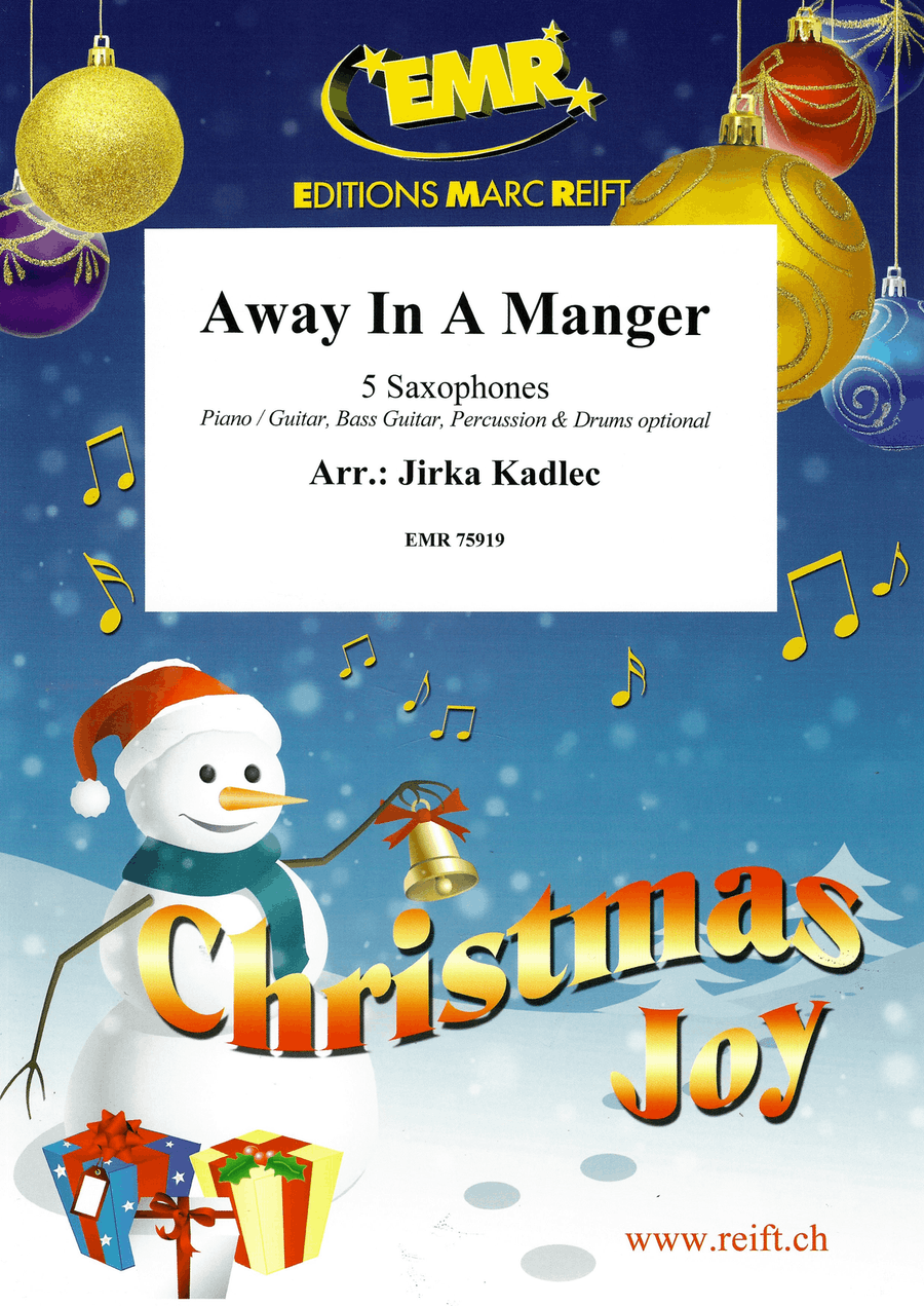 Away In A Manger Away In A Manger Saxophone Quintet scores gallery preview page 1