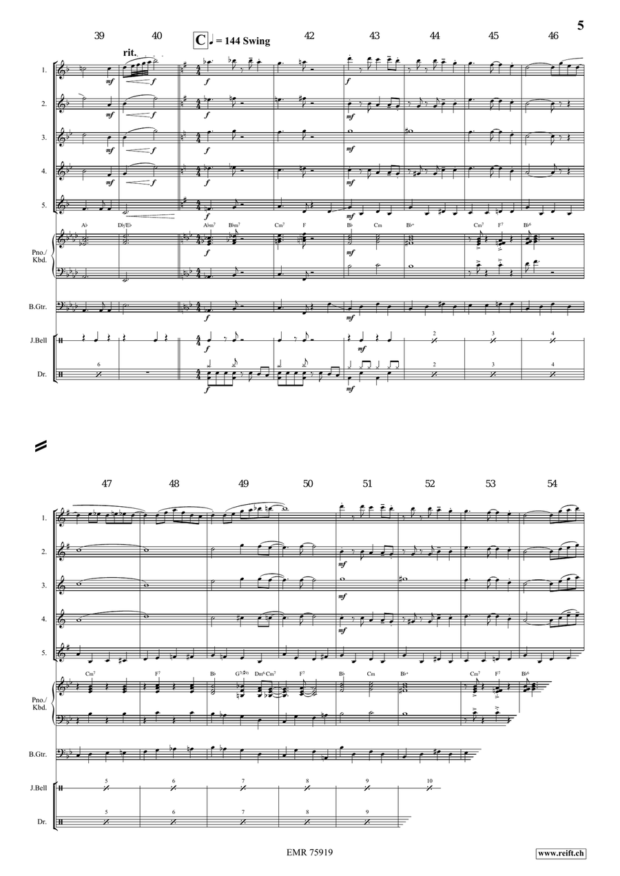 Away In A Manger Away In A Manger Saxophone Quintet scores gallery preview page 5