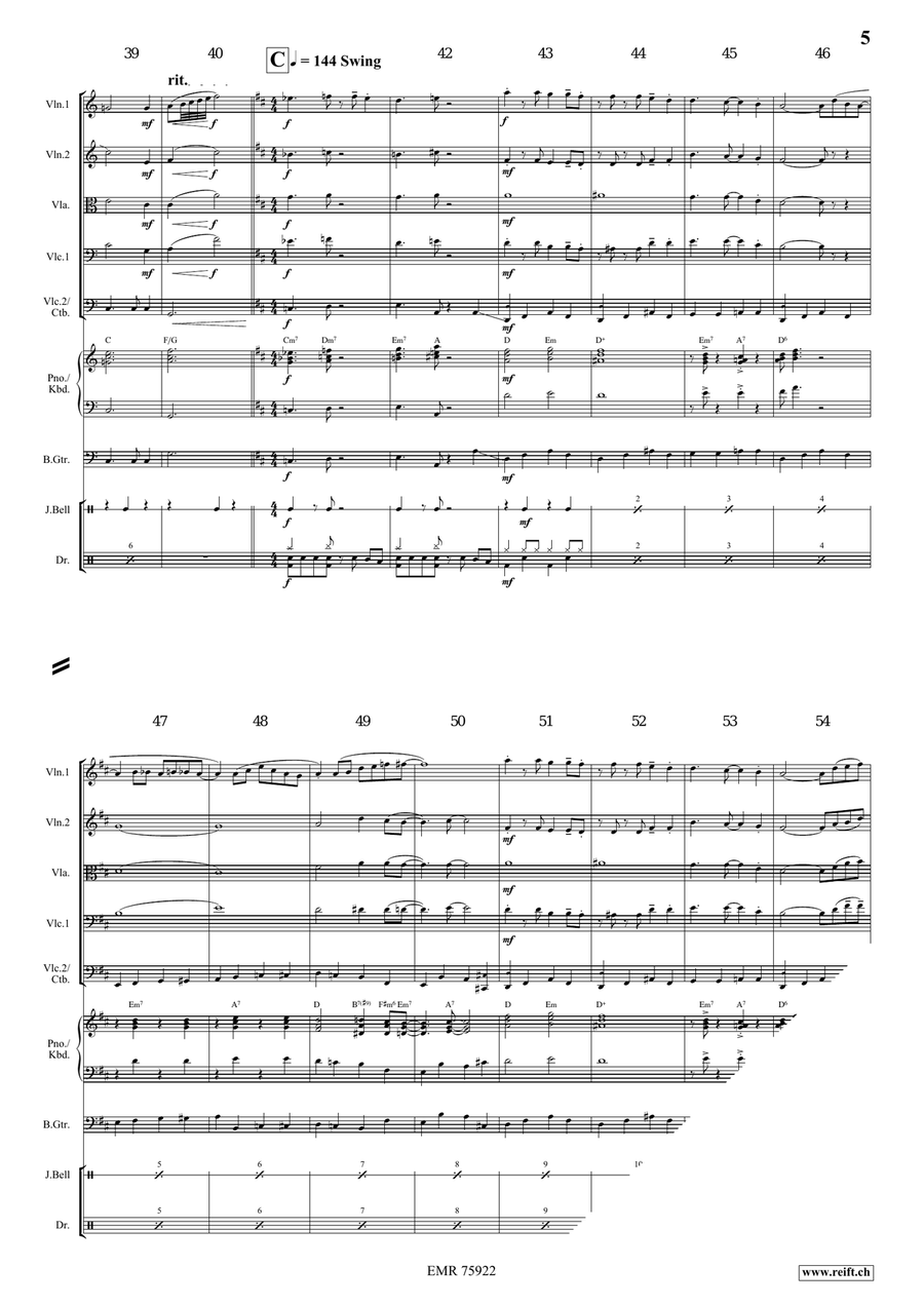 Away In A Manger Away In A Manger String Quintet scores gallery preview page 5