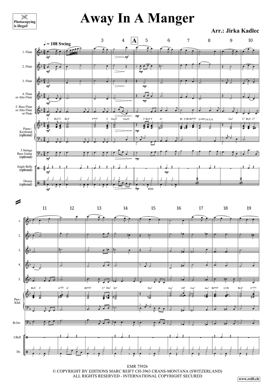 Away In A Manger Away In A Manger Flute scores gallery preview page 3