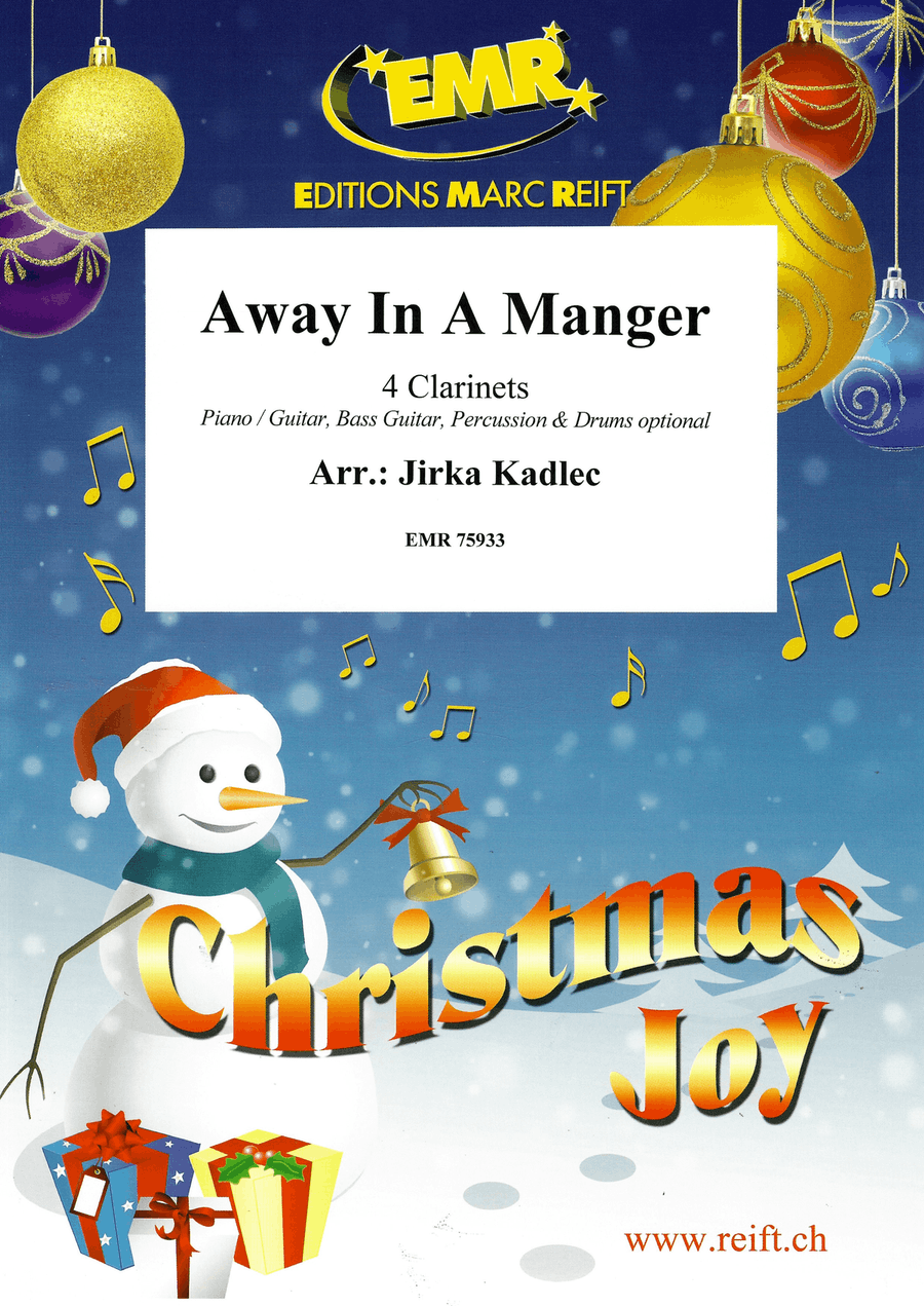Away In A Manger Away In A Manger Clarinet Quartet scores gallery preview page 1