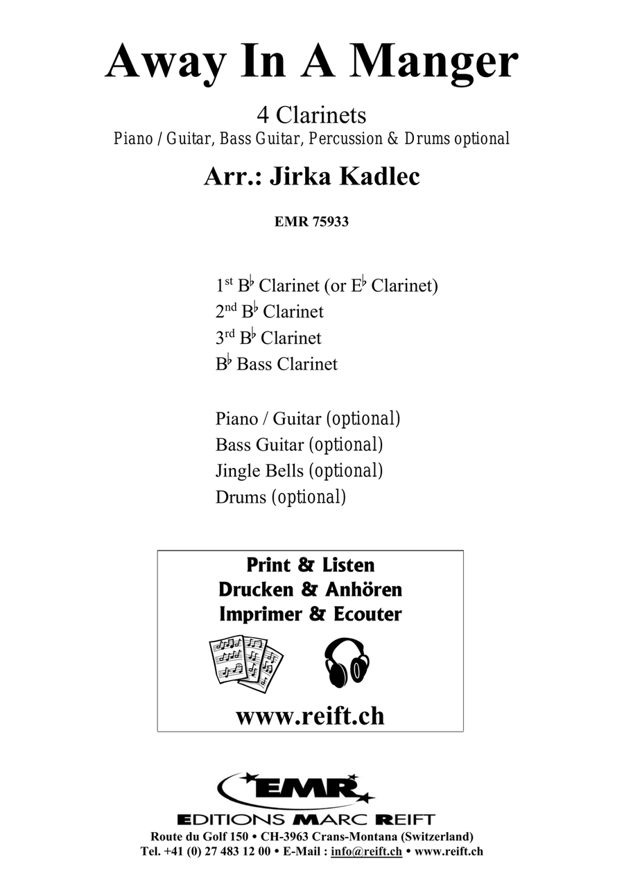 Away In A Manger Away In A Manger Clarinet Quartet scores gallery preview page 2