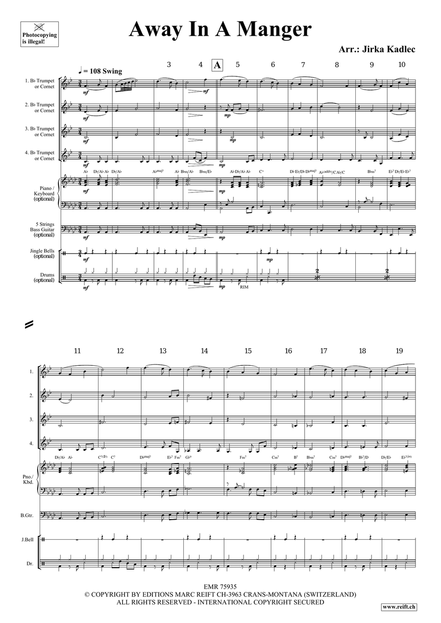 Away In A Manger Away In A Manger Cornet scores gallery preview page 3