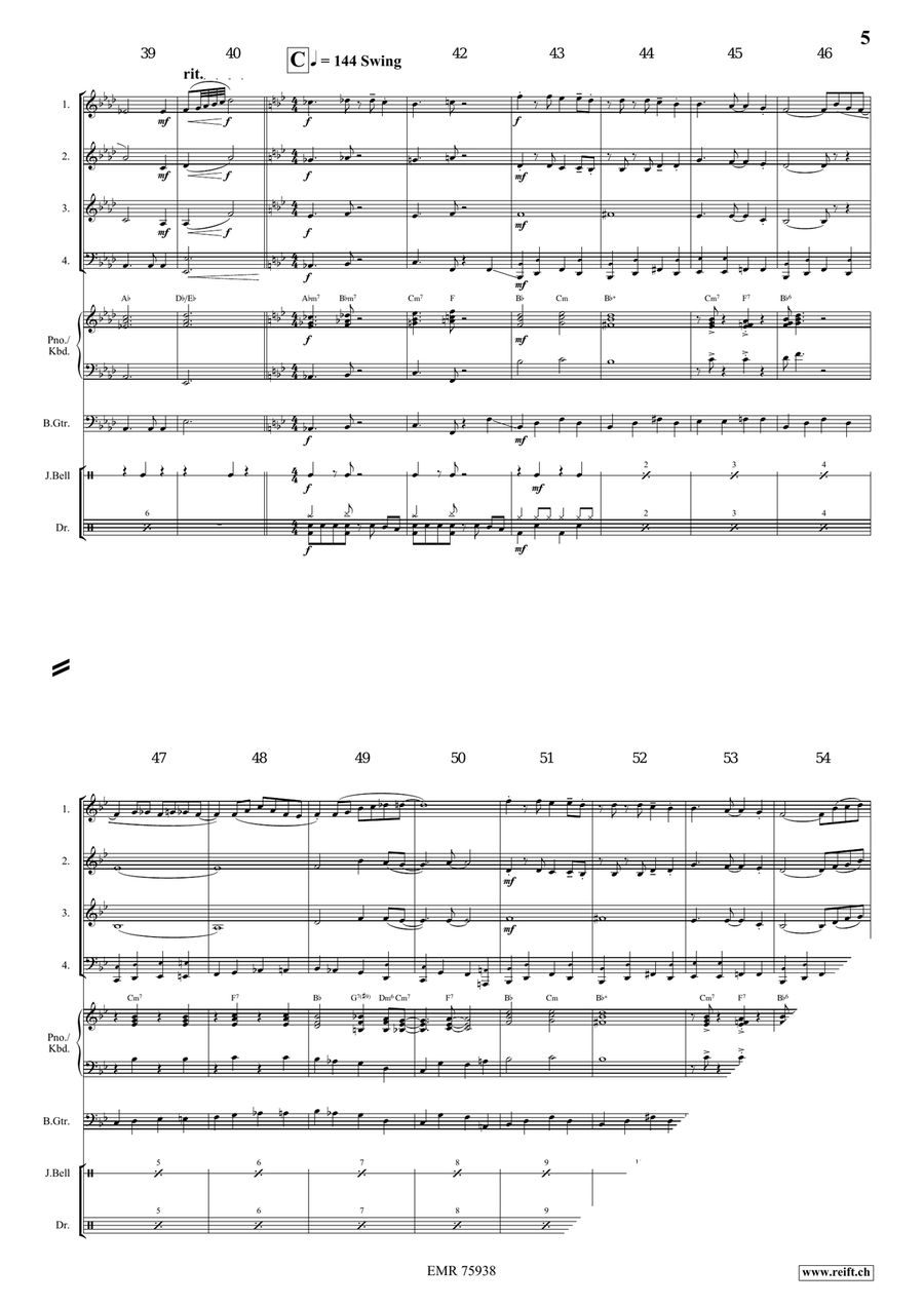 Away In A Manger Away In A Manger Brass Quartet scores gallery preview page 5
