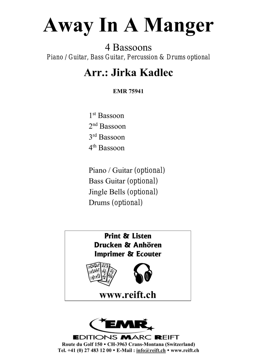 Away In A Manger Away In A Manger Bassoon Quartet scores gallery preview page 2