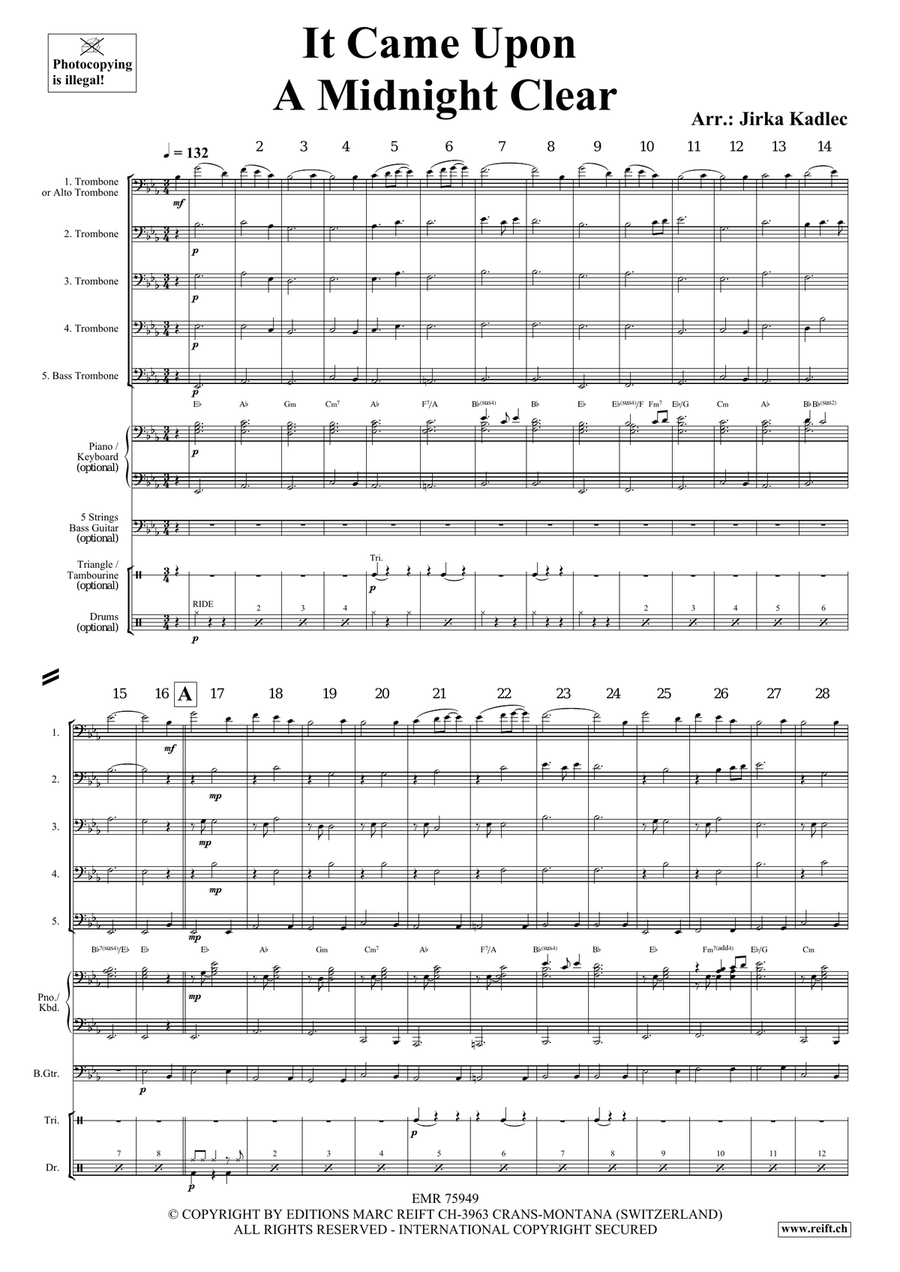 It Came Upon A Midnight Clear Trombone scores gallery preview page 3