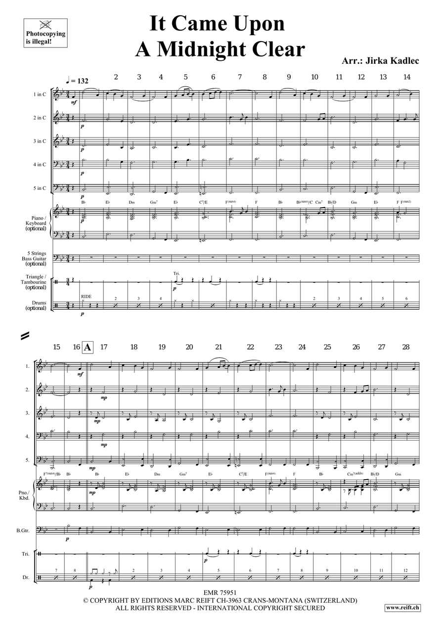 It Came Upon A Midnight Clear Brass Quintet scores gallery preview page 3