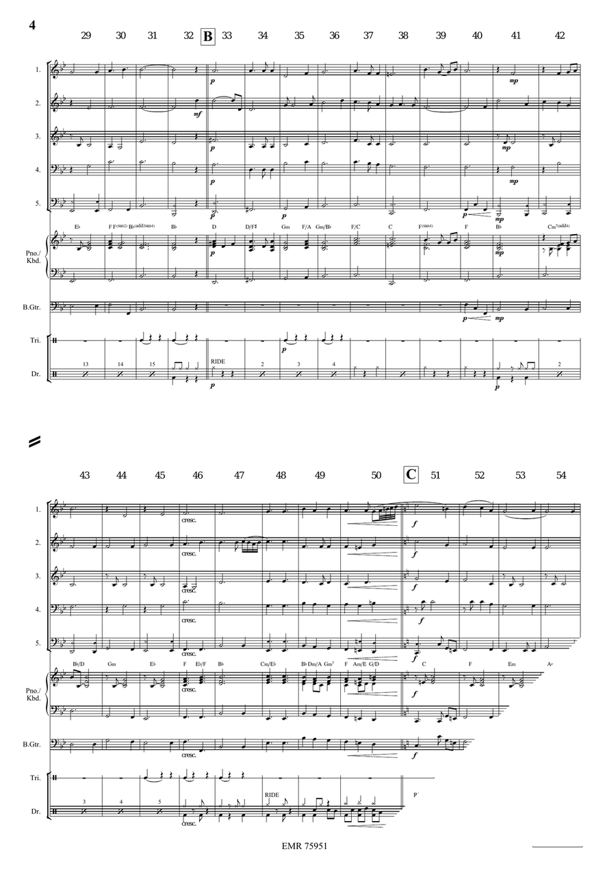 It Came Upon A Midnight Clear Brass Quintet scores gallery preview page 4