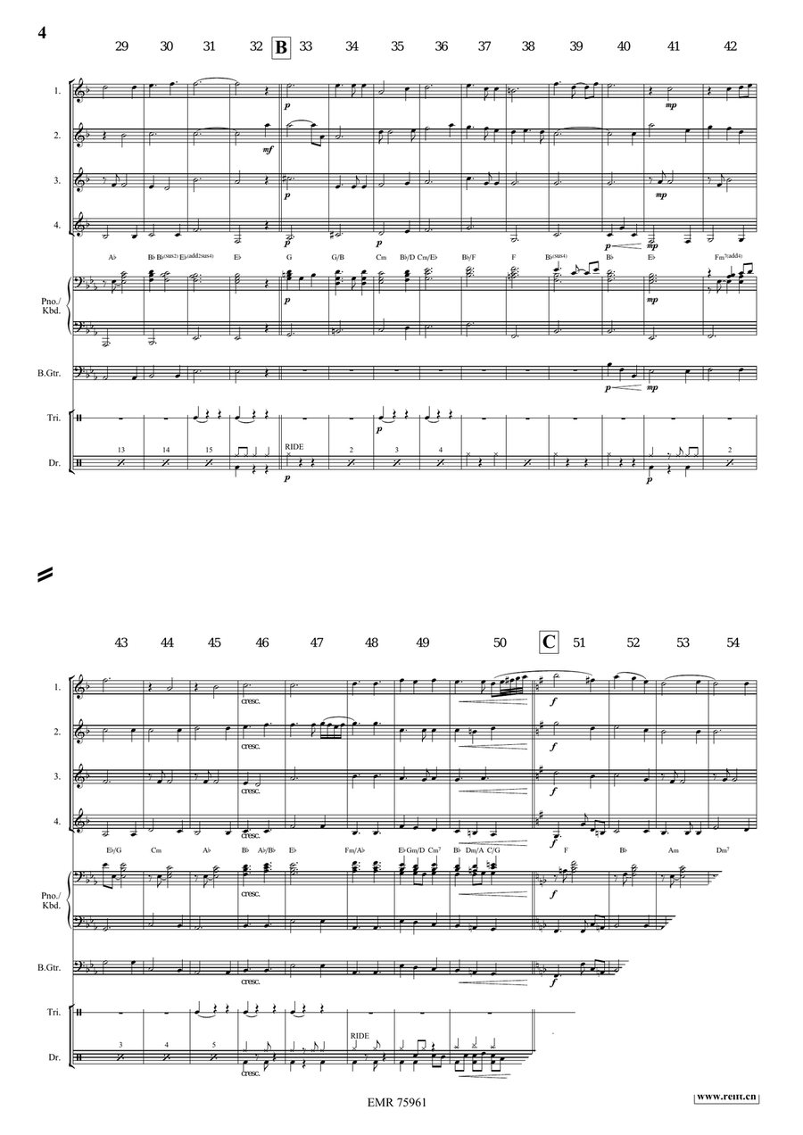 It Came Upon A Midnight Clear Clarinet Quartet scores gallery preview page 4