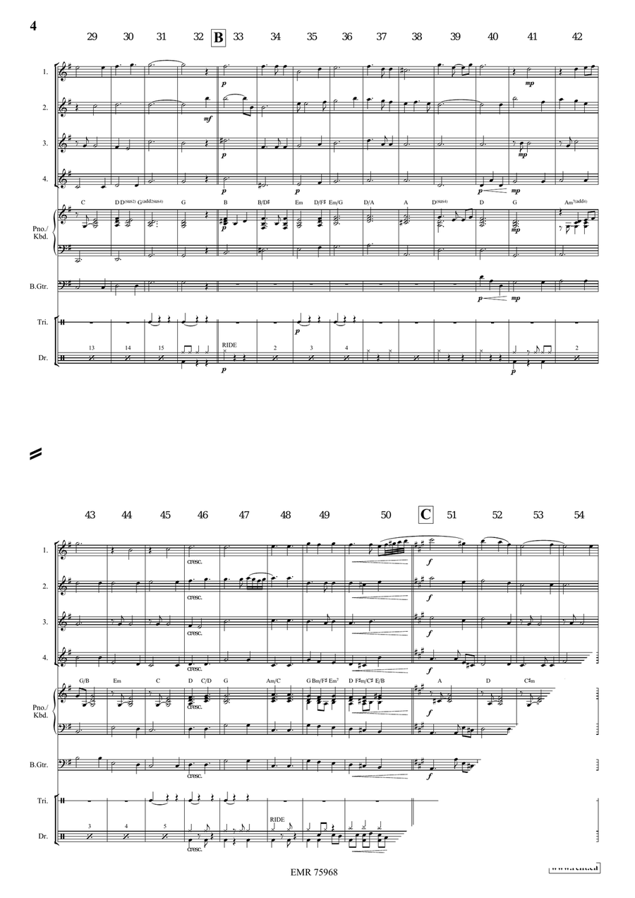 It Came Upon A Midnight Clear Flute Quartet scores gallery preview page 4