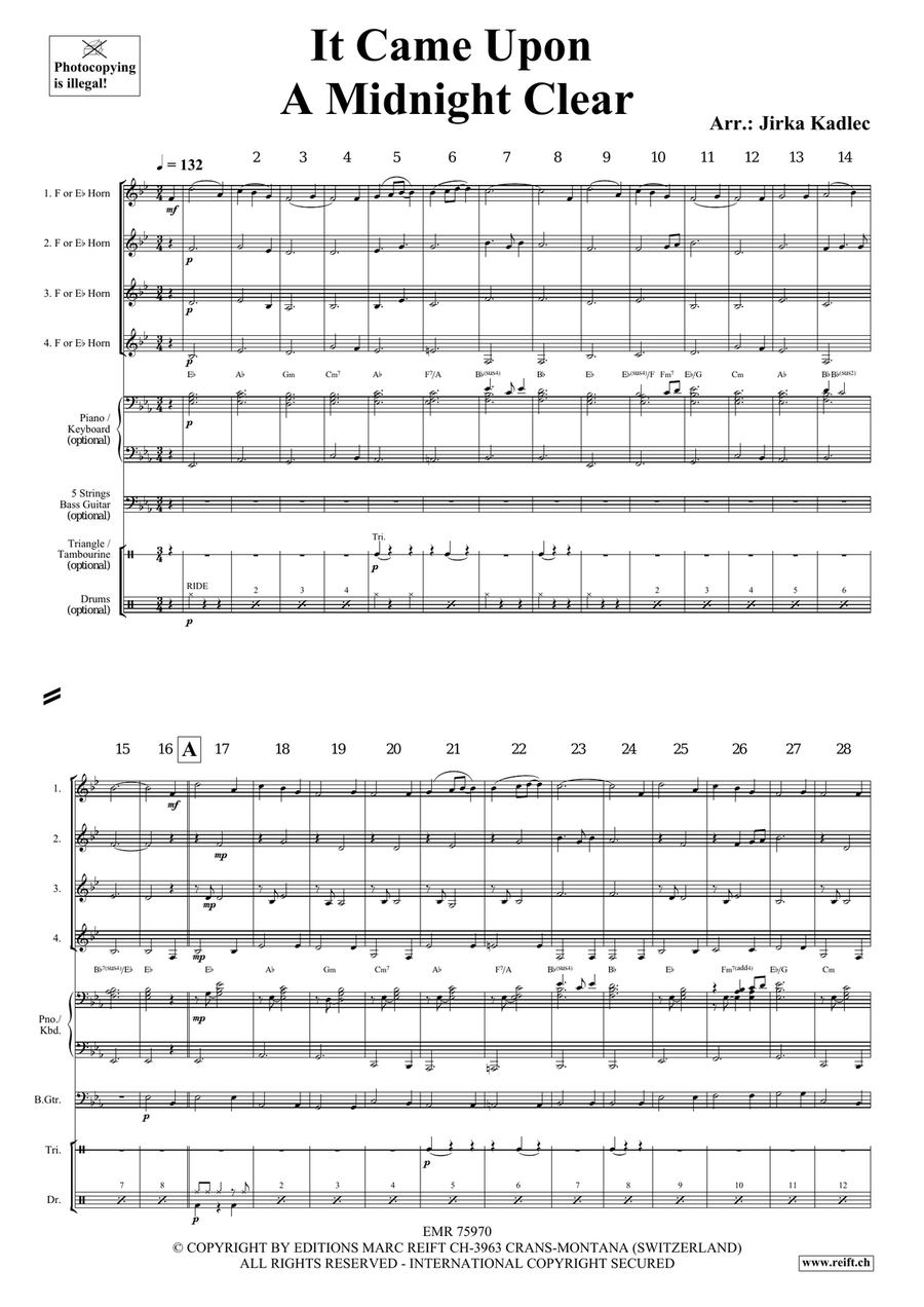 It Came Upon A Midnight Clear Horn scores gallery preview page 3