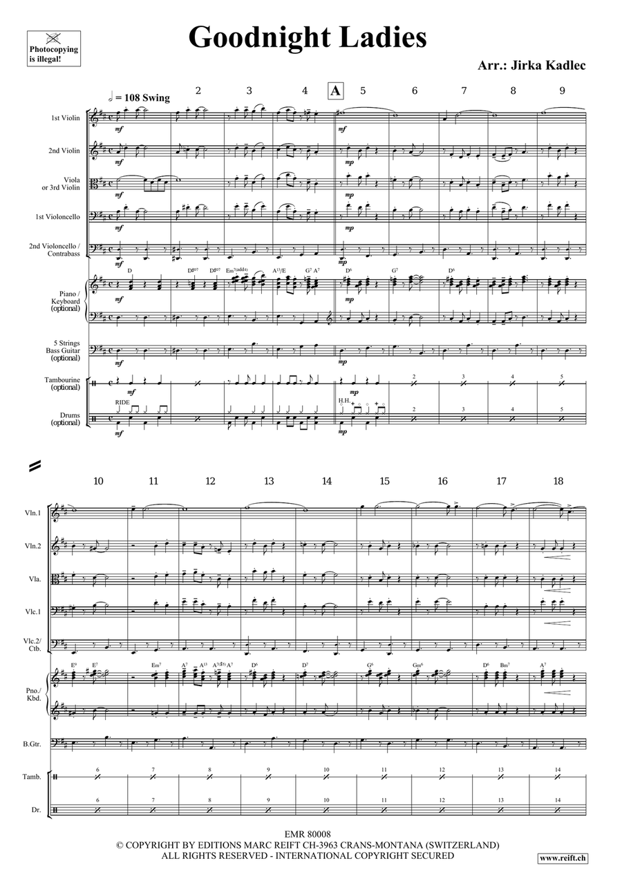 Goodnight Ladies Goodnight Ladies String Orchestra scores gallery preview page 3