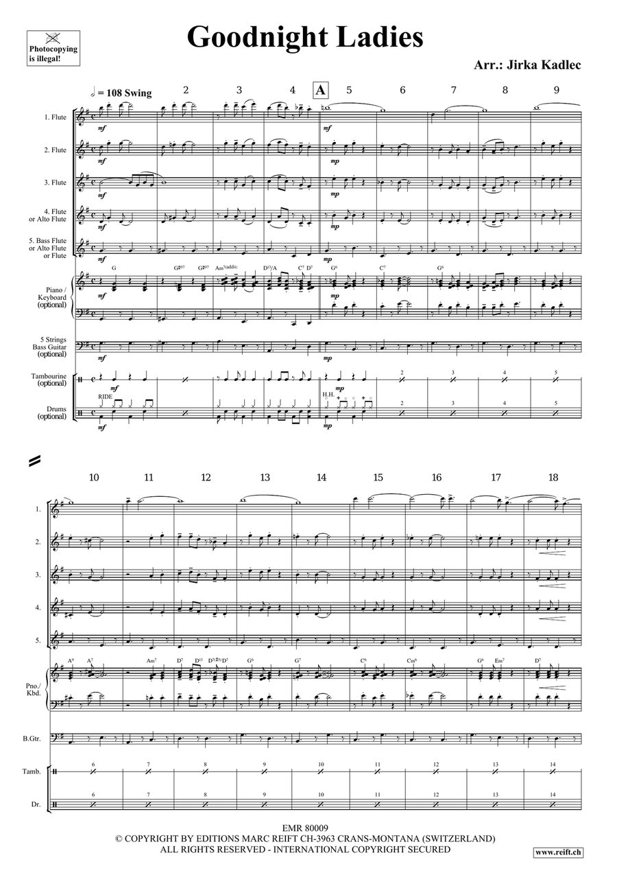 Goodnight Ladies Goodnight Ladies Flute scores gallery preview page 3