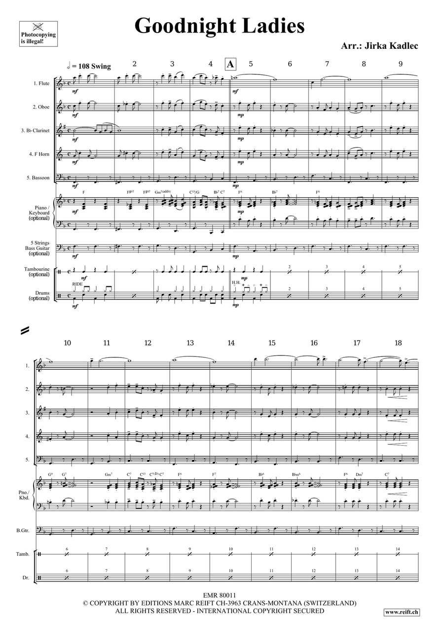 Goodnight Ladies Goodnight Ladies Woodwind Quintet scores gallery preview page 3