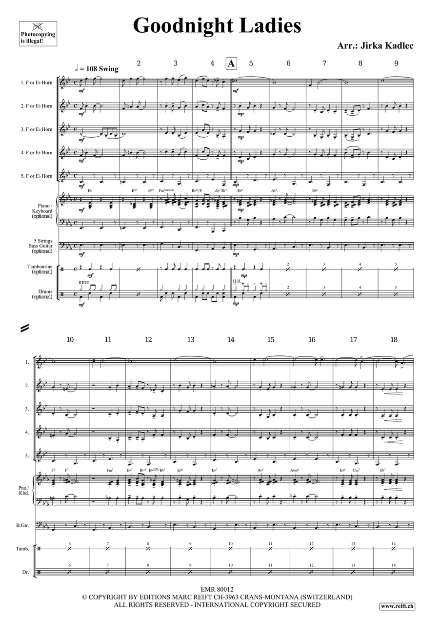 Goodnight Ladies Goodnight Ladies Horn scores gallery preview page 3