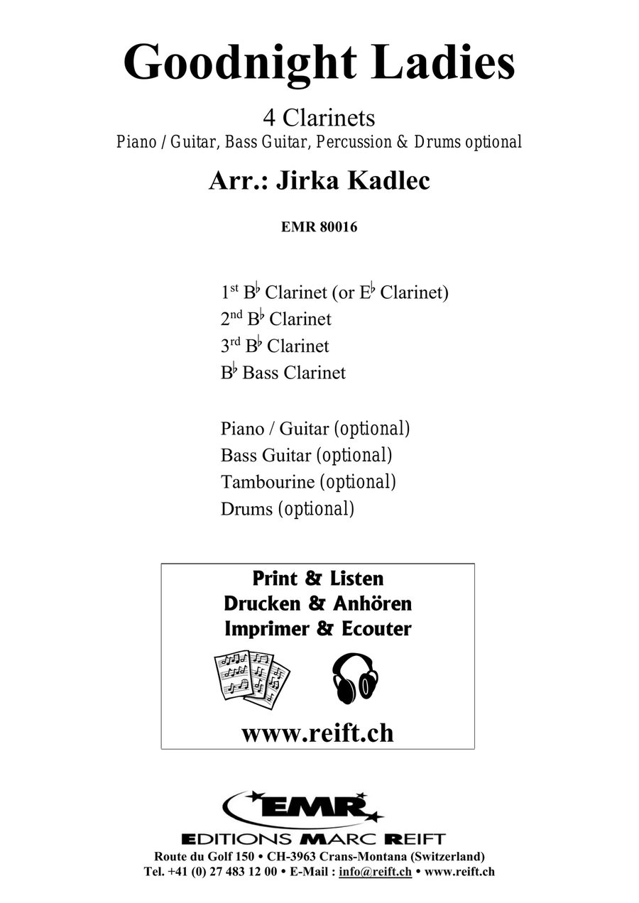 Goodnight Ladies Goodnight Ladies Clarinet Quartet scores gallery preview page 2