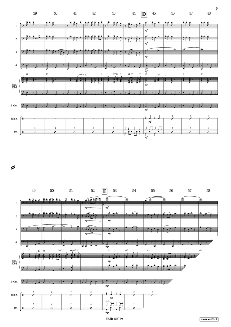 Goodnight Ladies Goodnight Ladies Trombone Quartet scores gallery preview page 5