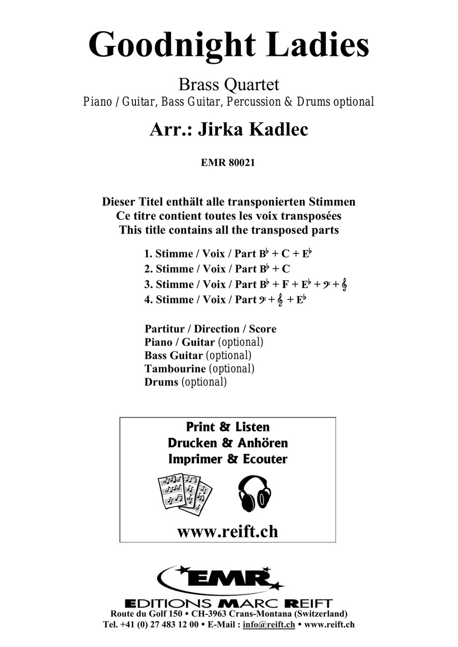 Goodnight Ladies Goodnight Ladies Brass Quartet scores gallery preview page 2