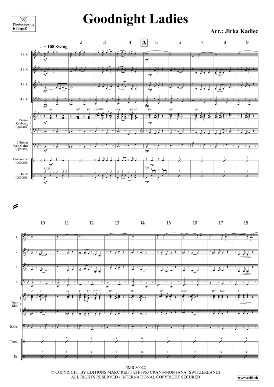 Goodnight Ladies Goodnight Ladies Woodwind Quartet scores gallery preview page 3