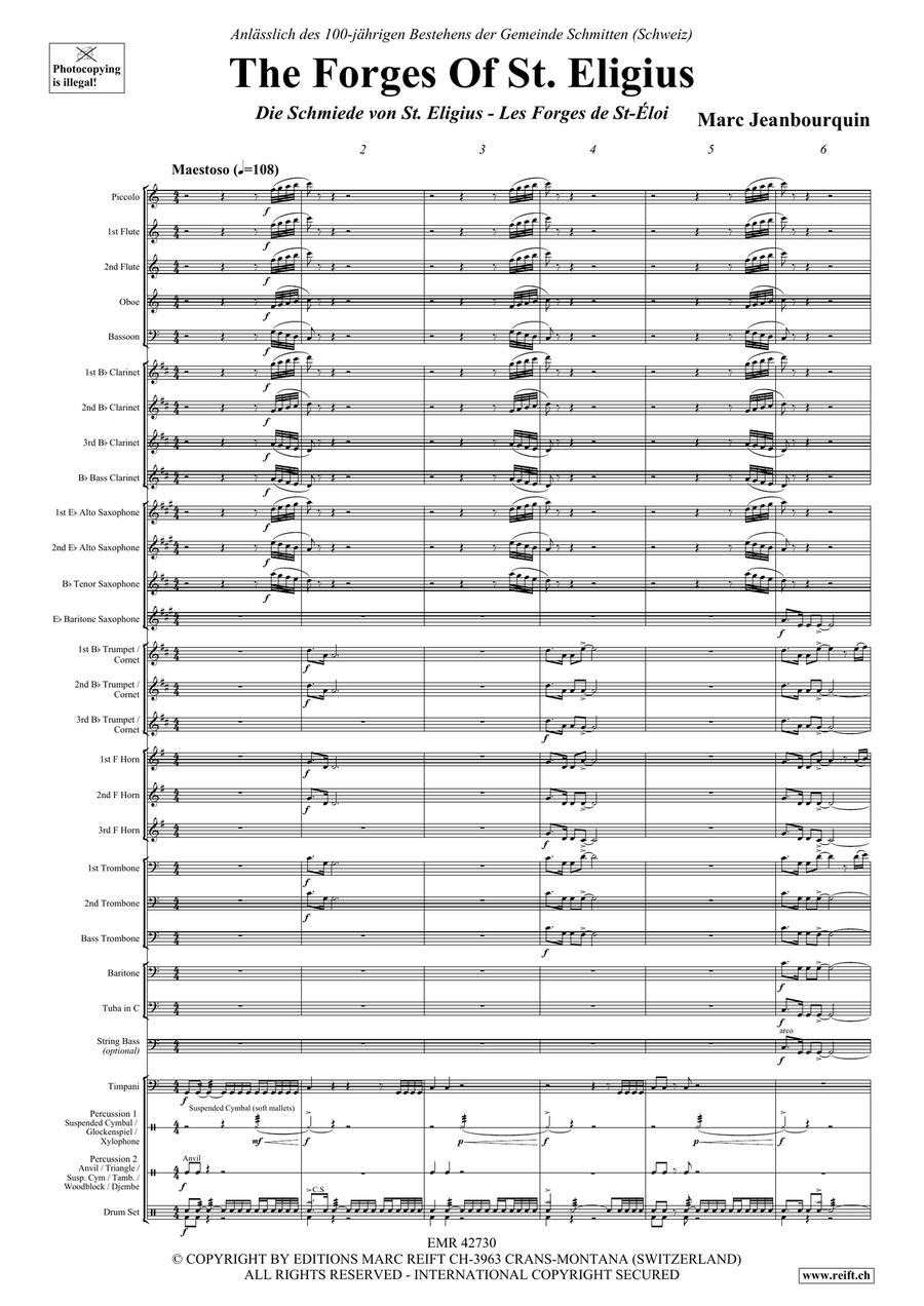 The Forges of St. Eligius Concert Band scores gallery preview page 5